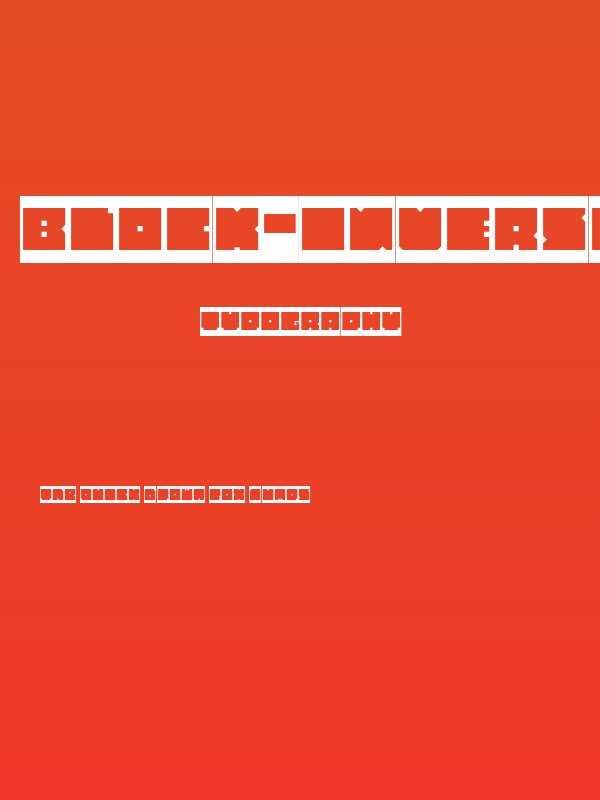 BLOCK-Inverse Poster