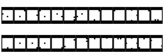 BLOCK-Inverse 字体 小写