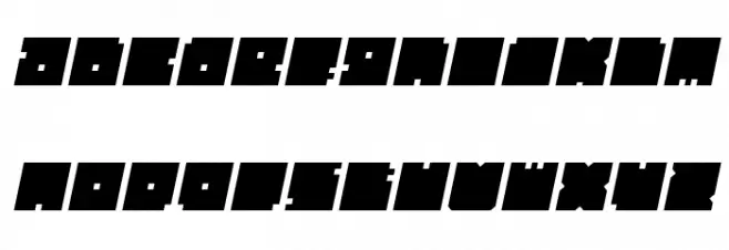 BLOCK Italic Fuentes MINÚSCULAS