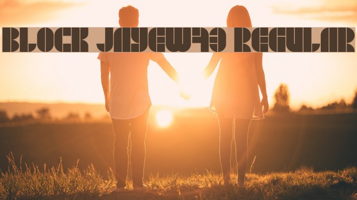 BLOCK JayeW73 Regular Font examples