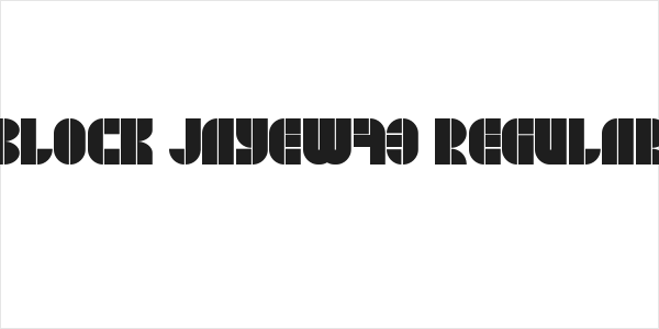 BLOCK JayeW73 Regular Logo