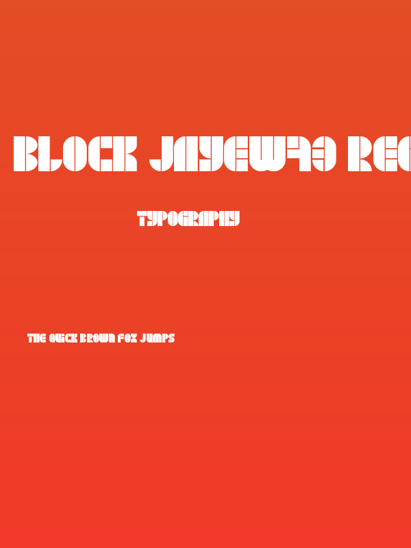 BLOCK JayeW73 Regular Poster