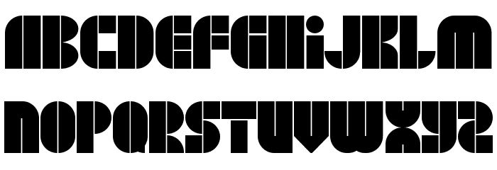 BLOCK JayeW73 Regular Font LOWERCASE