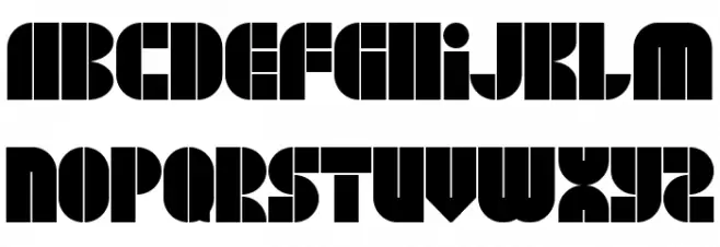 BLOCK JayeW73 Regular Schriftart Kleinbuchstaben