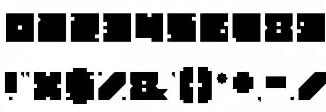 BLOCK-Light Font OTHER CHARS