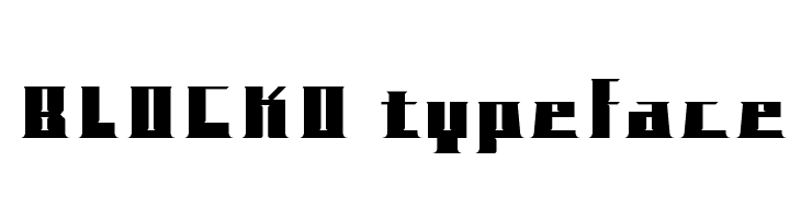 BLOCKO typeface  免费字体下载