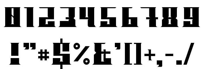 BLOCKO typeface Font OTHER CHARS
