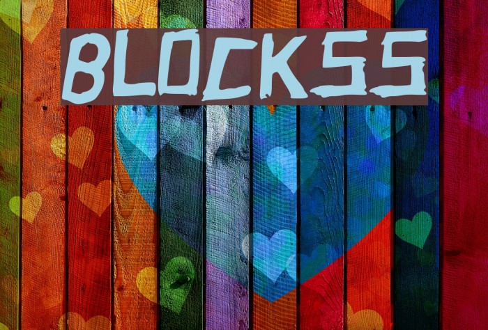 BLOCKSS Font examples
