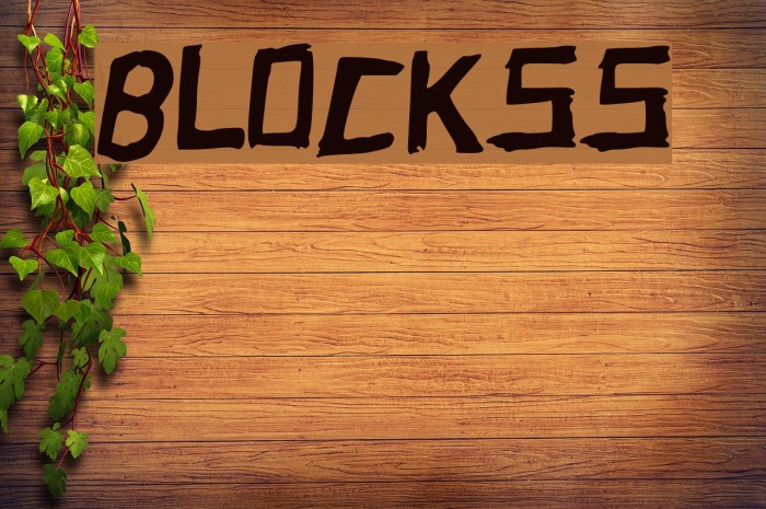BLOCKSS Font examples