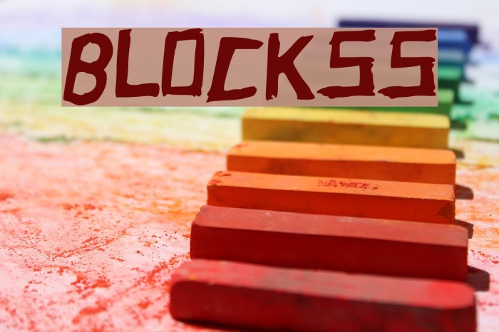 BLOCKSS Font examples