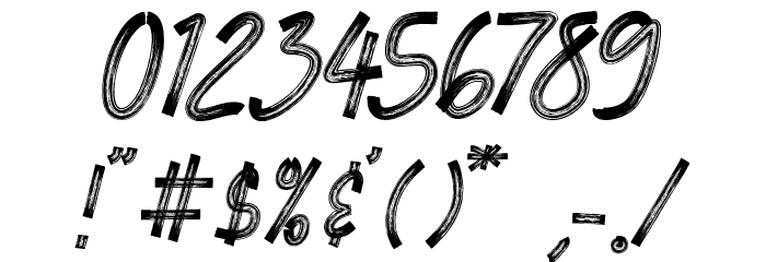 BLOGGER 1983 BRUSH Regular Schriftart Anderer Schreiben