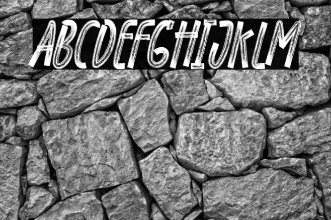 BLOGGER 1983 BRUSH Regular Schriftart examples