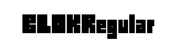 BLOKRegular Font