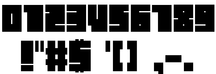 BLOKRegular Font OTHER CHARS