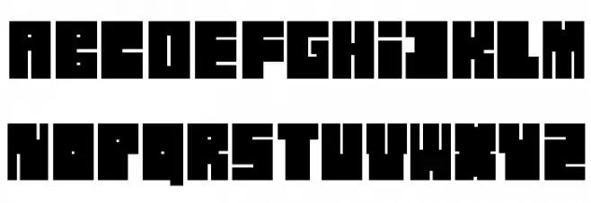 BLOKRegular Schriftart Groß