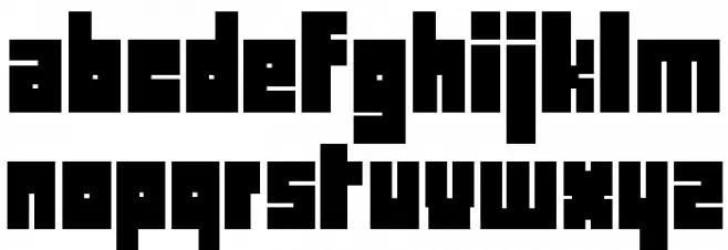 BLOKRegular フォント 小文字