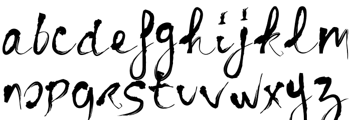 BLOODY_CRE Font LOWERCASE