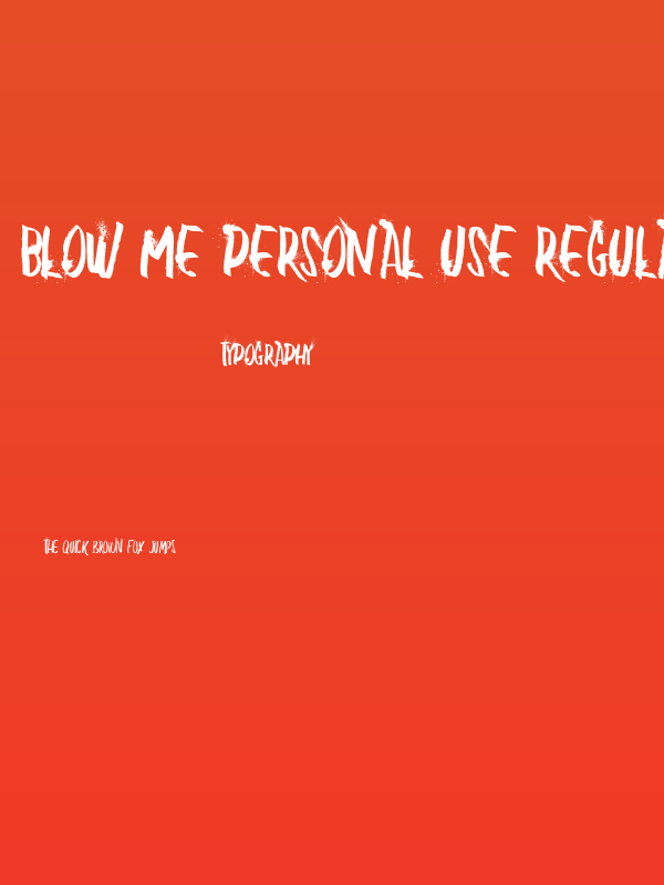 BLOW ME PERSONAL USE Regular Poster