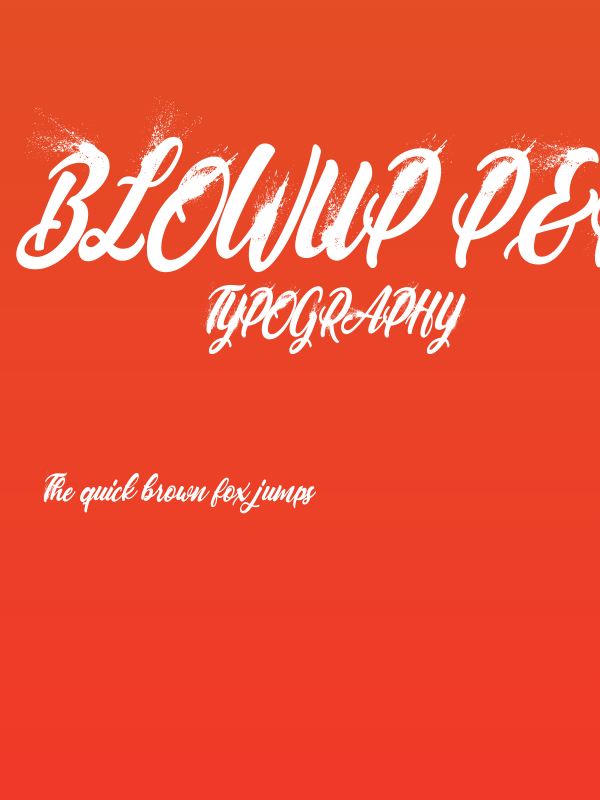 BLOWUP PERSONAL USE Regular Poster