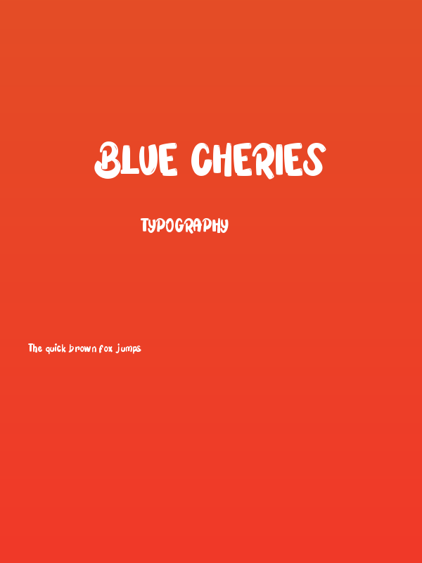 BLUE CHERIES Poster