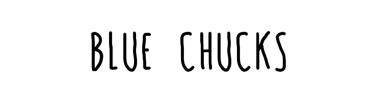 BLUE CHUCKS Font