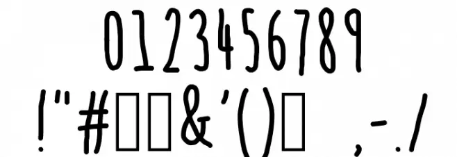 BLUE CHUCKS Font OTHER CHARS