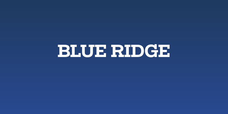 BLUE RIDGE Social Header