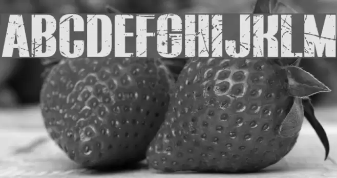 BLUEFISH BLACK SCRATCHED Demo Font examples