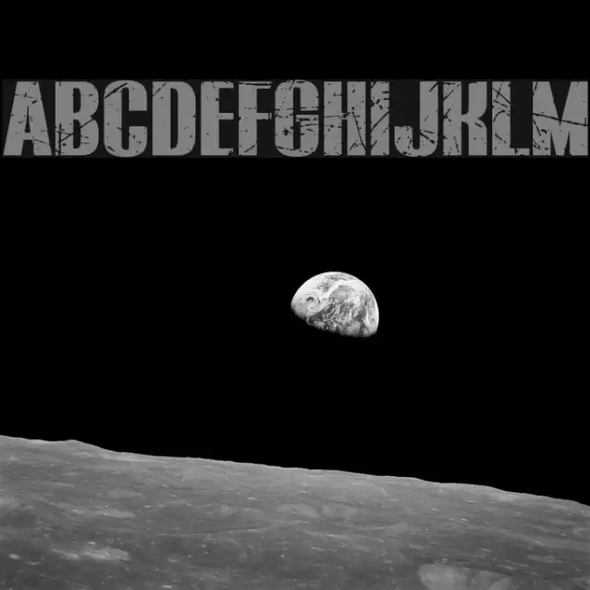 BLUEFISH BLACK SCRATCHED Demo Font examples