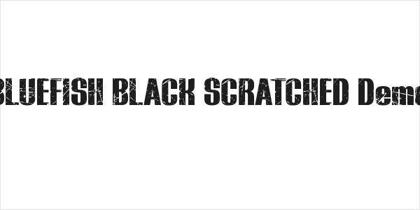 BLUEFISH BLACK SCRATCHED Demo Logo
