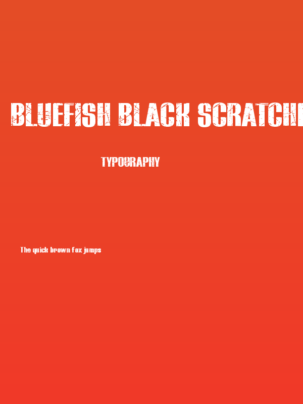 BLUEFISH BLACK SCRATCHED Demo Poster