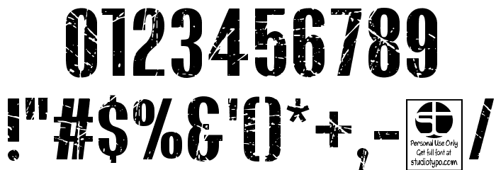BLUEFISH SCRATCHED Demo Font OTHER CHARS