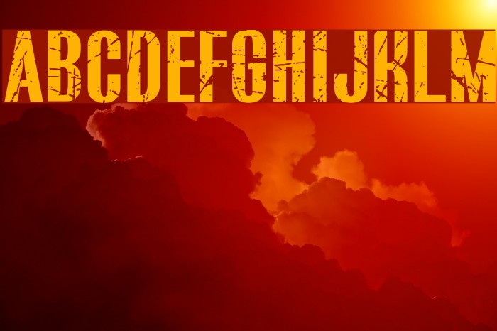 BLUEFISH SCRATCHED Demo Font examples
