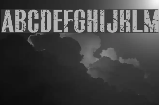 BLUEFISH SCRATCHED Demo Font examples