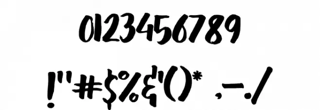 BLUESALE Font OTHER CHARS