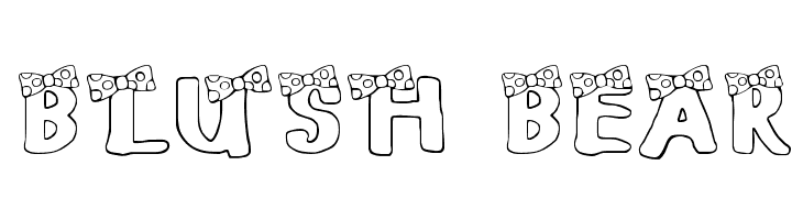 BLUSH BEAR Font