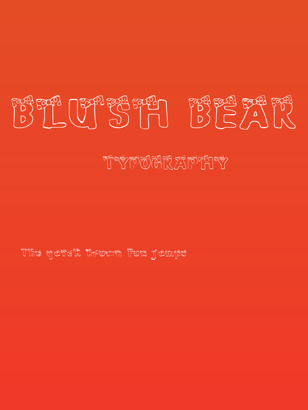 BLUSH BEAR Poster