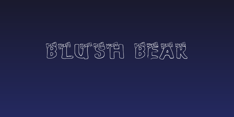 BLUSH BEAR Social Header