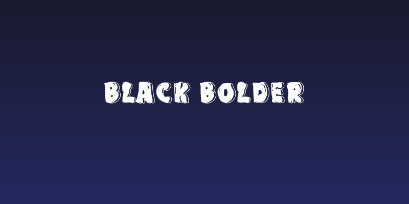 BLack Bolder Social Header