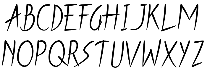 BLacx Dog Font LOWERCASE