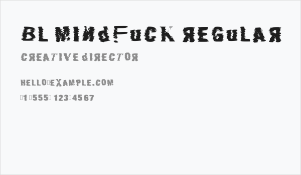 Bl Mindfuck Regular Business Card