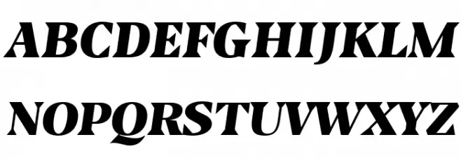 Blaak Black PERSONAL USE Italic 字体 大写