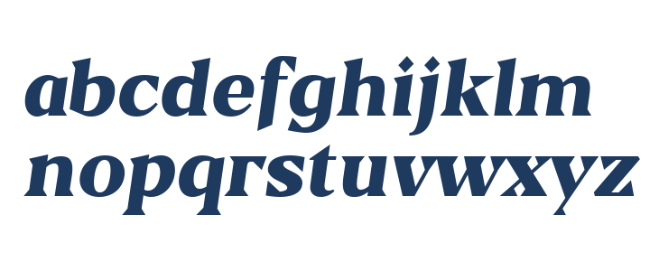 Blaak Black PERSONAL USE Italic Lowercase