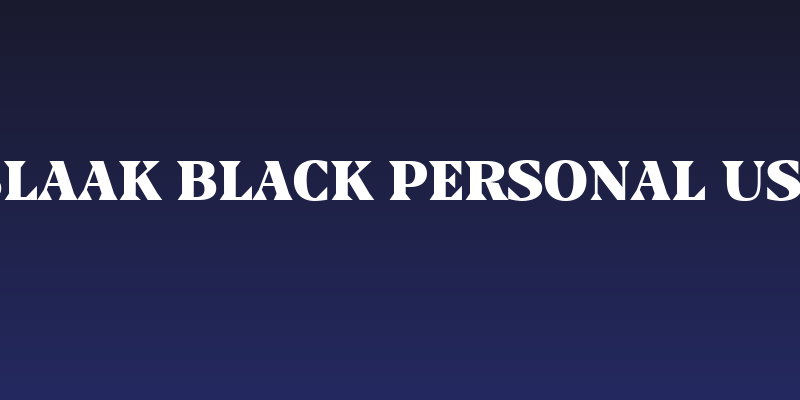 Blaak Black PERSONAL USE Social Header