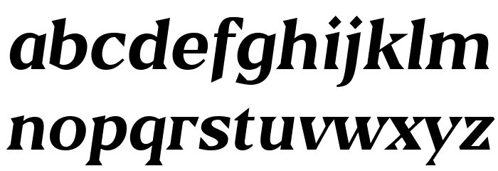 Blaak Bold PERSONAL USE Italic Font LOWERCASE