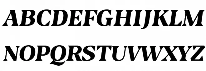 Blaak ExtraBold PERSONAL USE Italic フォント 大文字
