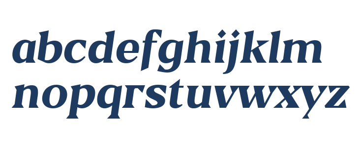 Blaak ExtraBold PERSONAL USE Italic Lowercase