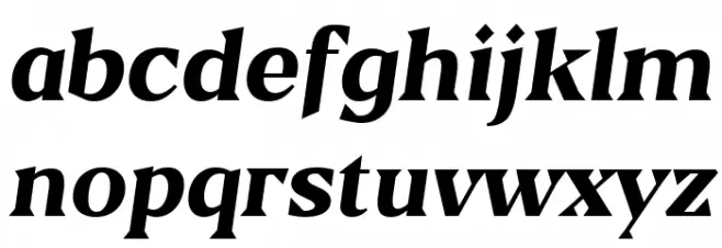 Blaak ExtraBold PERSONAL USE Italic Schriftart Kleinbuchstaben