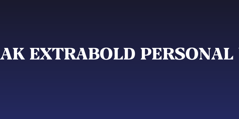 Blaak ExtraBold PERSONAL USE Social Header