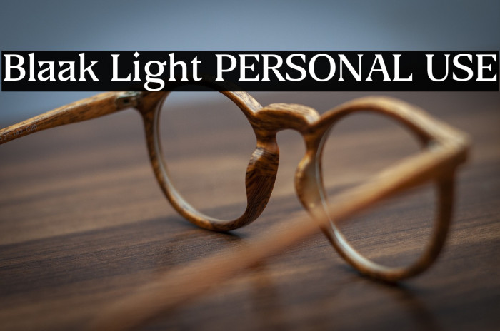 Blaak Light PERSONAL USE Example 1